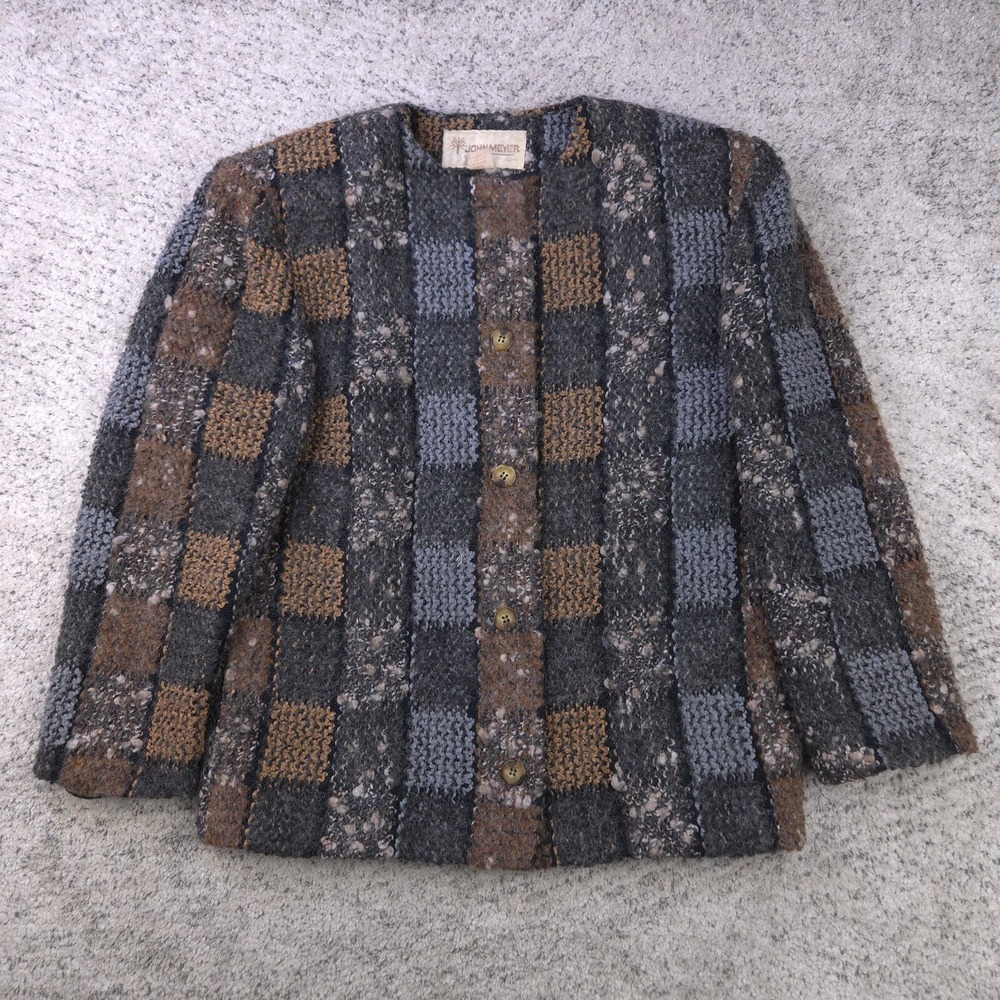 Vintage John Meyer Jacket Womens 6 Mohair Wool Blend 60s Cardigan Knit Lined GUC